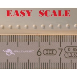 Modellbau Nieten hergestellt mit Easy Scale Nietenband von Heli-Planet Modellbau