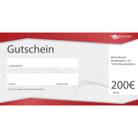 Gutschein für eine Flugschulung im Wert von 200 EUR